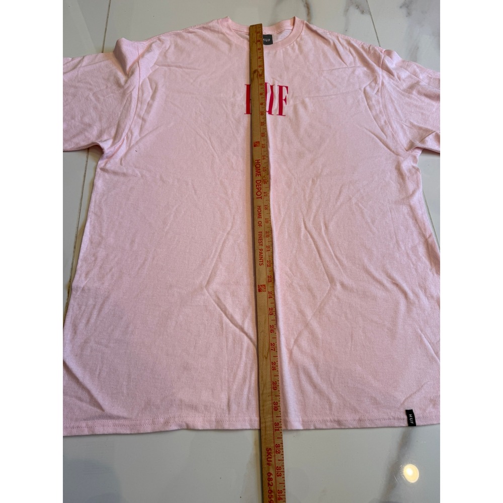 HUF Mens Pink Yin Yang Rose Graphic T-Shirt Short Sleeve Crew Neck XL - Picture 2 of 4